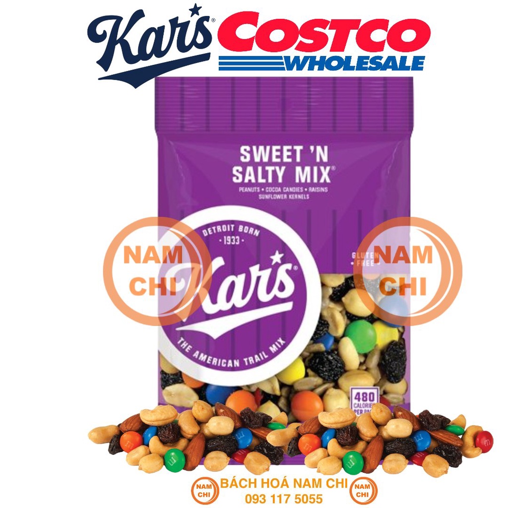 [LẺ 1 GÓI] Hạt Hỗn Hợp KARS Trail Mix - SWEET'N SALTY MIX 99G - Màu Tím