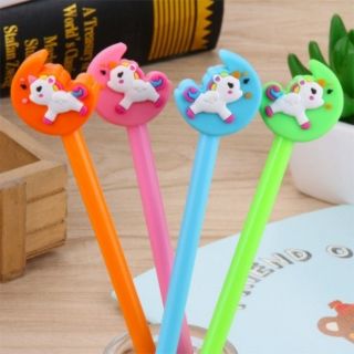 Bút gel nước cute Kỳ lân trên mặt trăng
