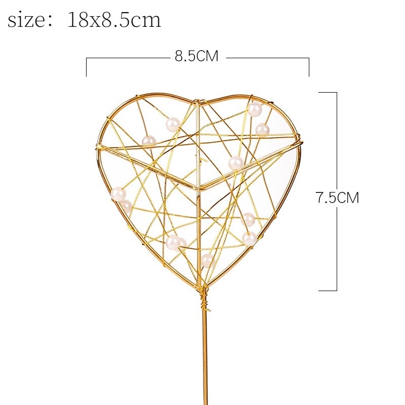 Đèn LED Hình Ngôi Sao / Mặt Trăng / Trái Tim / Vương Miện Dùng Trang Trí Bánh Kem Sinh Nhật / Tiệc Cưới