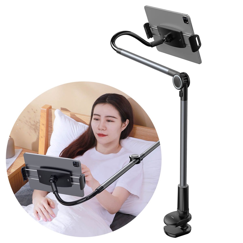 Bộ đế giữ điện thoại chân kẹp dùng cho iPad Baseus Otaku Life Rotary - Hưng Hoàng