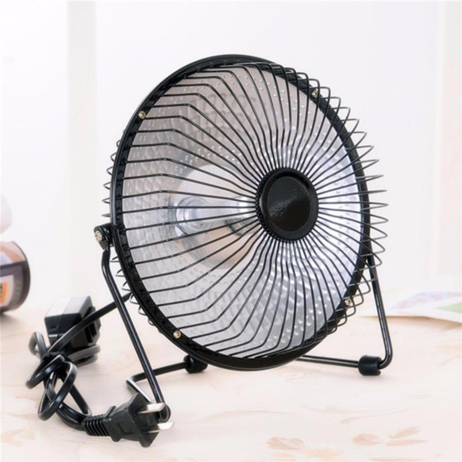 Máy sưởi quạt sưởi mini Heater xoay 360 độ đường kính 4 inch