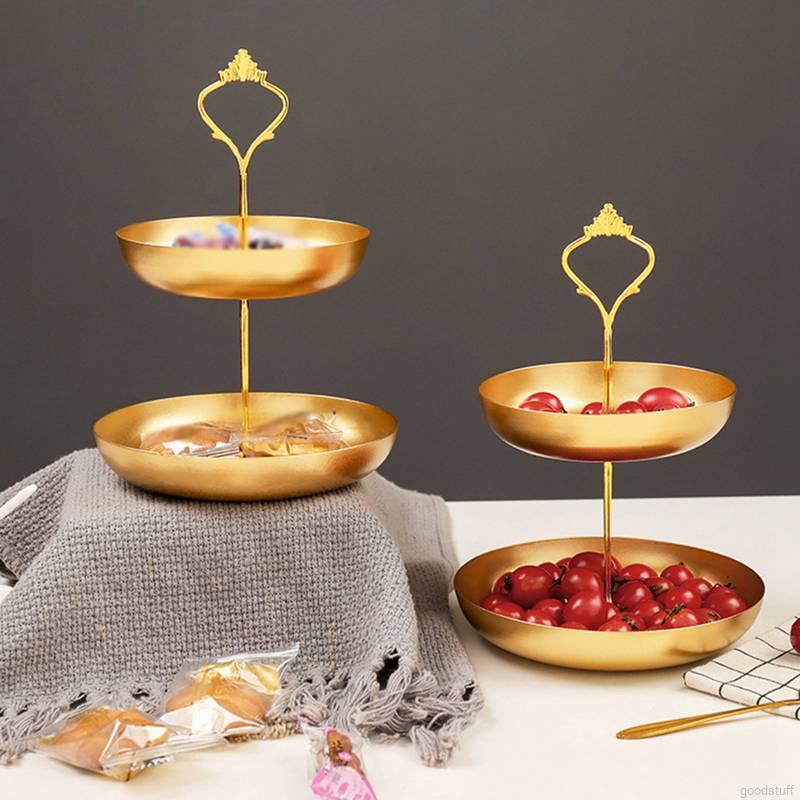 Khay sắt 2 tầng trưng bày trang sức
