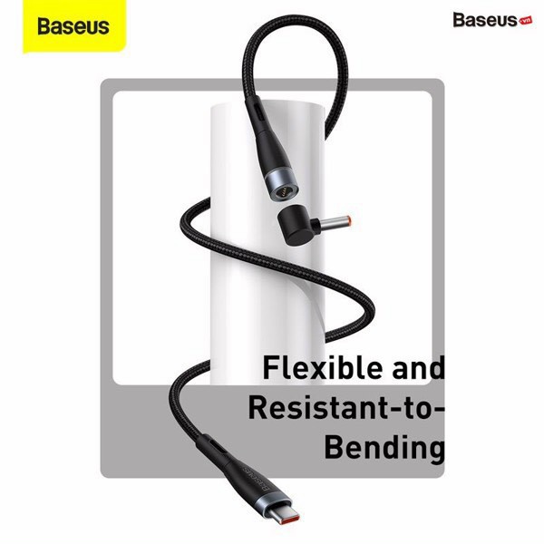 Cáp Sạc Nam Châm Cho Lenovo Laptop - Baseus Zinc Magnetic Series Lenovo Laptop Charging Cable Type-C to DC dòng 100W