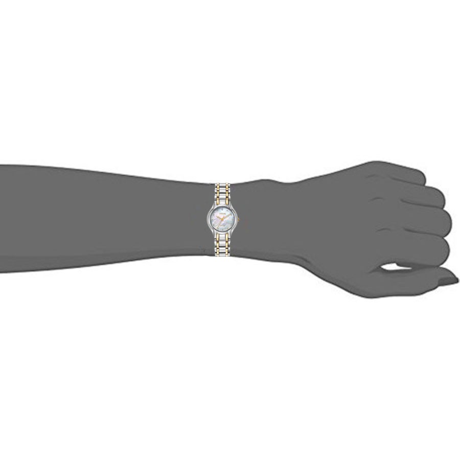 Đồng Hồ Nữ Citizen Đính Đá Swarovski Dây Thép Không Gỉ EM0284-51D - Mặt Xà Cừ