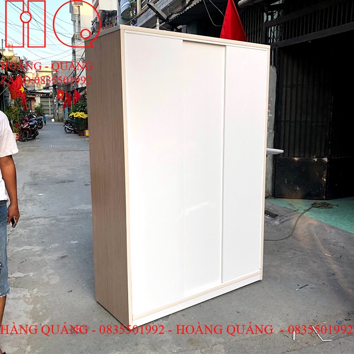 Tủ Nhựa Đài Loan Cửa Lùa-Tủ Quần áo Cửa Lùa[Hàng Chính Hãng] Cao 1M82-Ngang 1M23-Sâu 50cm