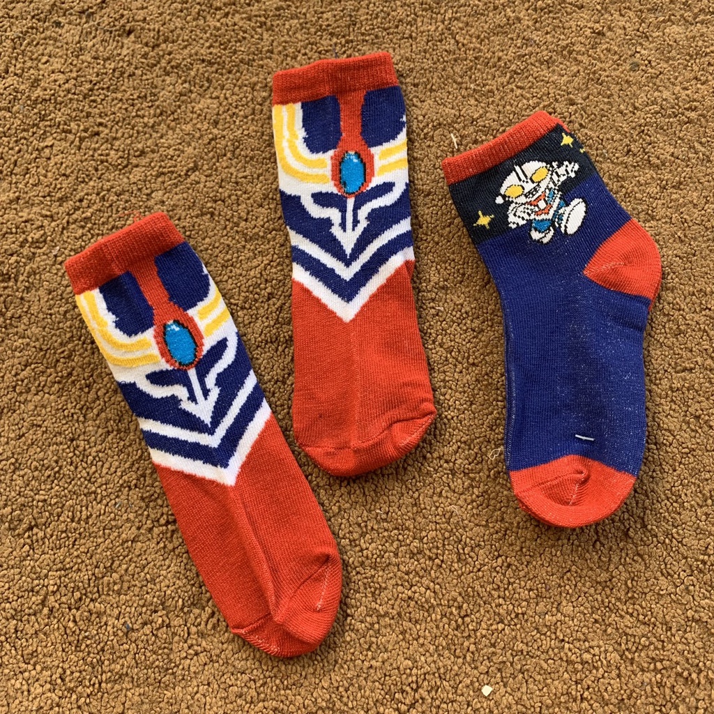 Tất siêu nhân set 5đ  cao cổ cho bé trai hình mới chất cotton vớ siêu anh hùng bé trai