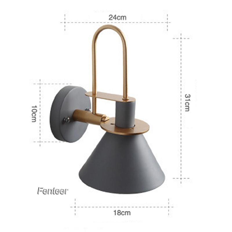 Industrial Wall Sconce E27 Creative Modern for Indoor Bedroom Aisle