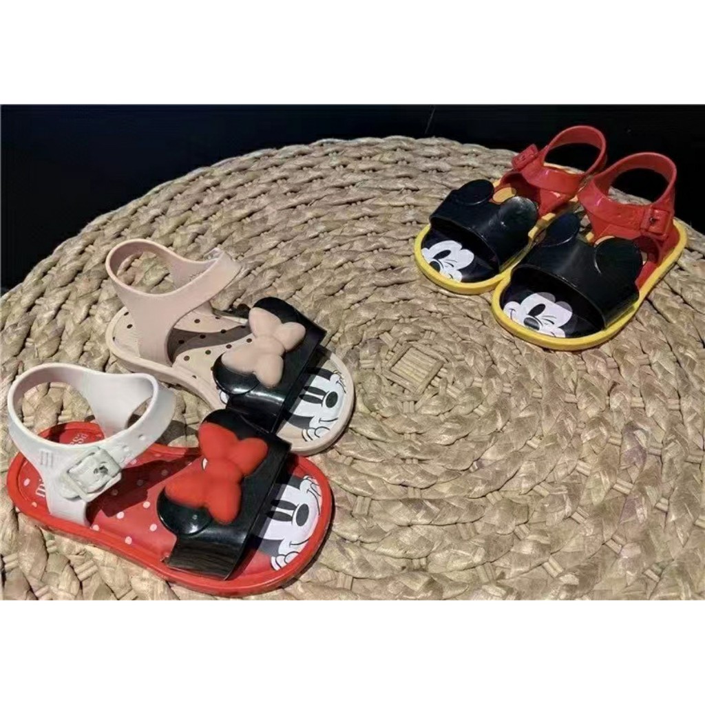 Giày Dép Bé Gái MINTSCLOSET Sandal Bé Gái Kiểu Mickey Cho Size Từ 12 - 24 Tháng - G151