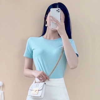 Áo thun basic trơn cổ tròn A1244 BEGIE