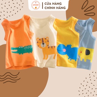 Áo ba lỗ hình động vật kute heo, cá sấu, hươu, voi cho bé trai bé gái 5-18kg