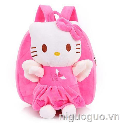 Balo Đi Học Hình Mèo Hello Kitty Dễ Thương Cho Bé Từ 1-3 Tuổi