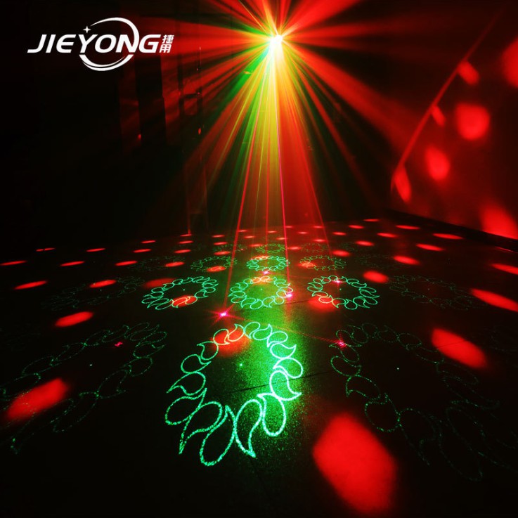 Đèn LED Laser cảm biến âm thanh, tự động xoay , nhiều hiệu ứng dùng để trang trí tiệc, phòng karaoke
