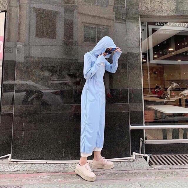(Chọn màu) Áo chống nắng toàn thân 2 lớp size M - L - XL