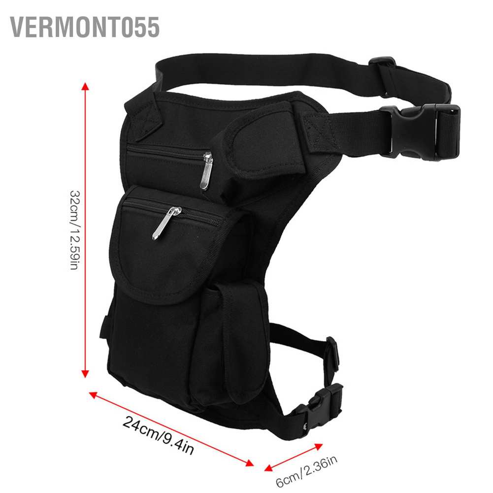 Có thể bán buôn Túi đeo chân/ đeo hông bằng nylon sức chứa lớn đa năng cho thể thao ngoài trời vermont055 Hàng giao ngay