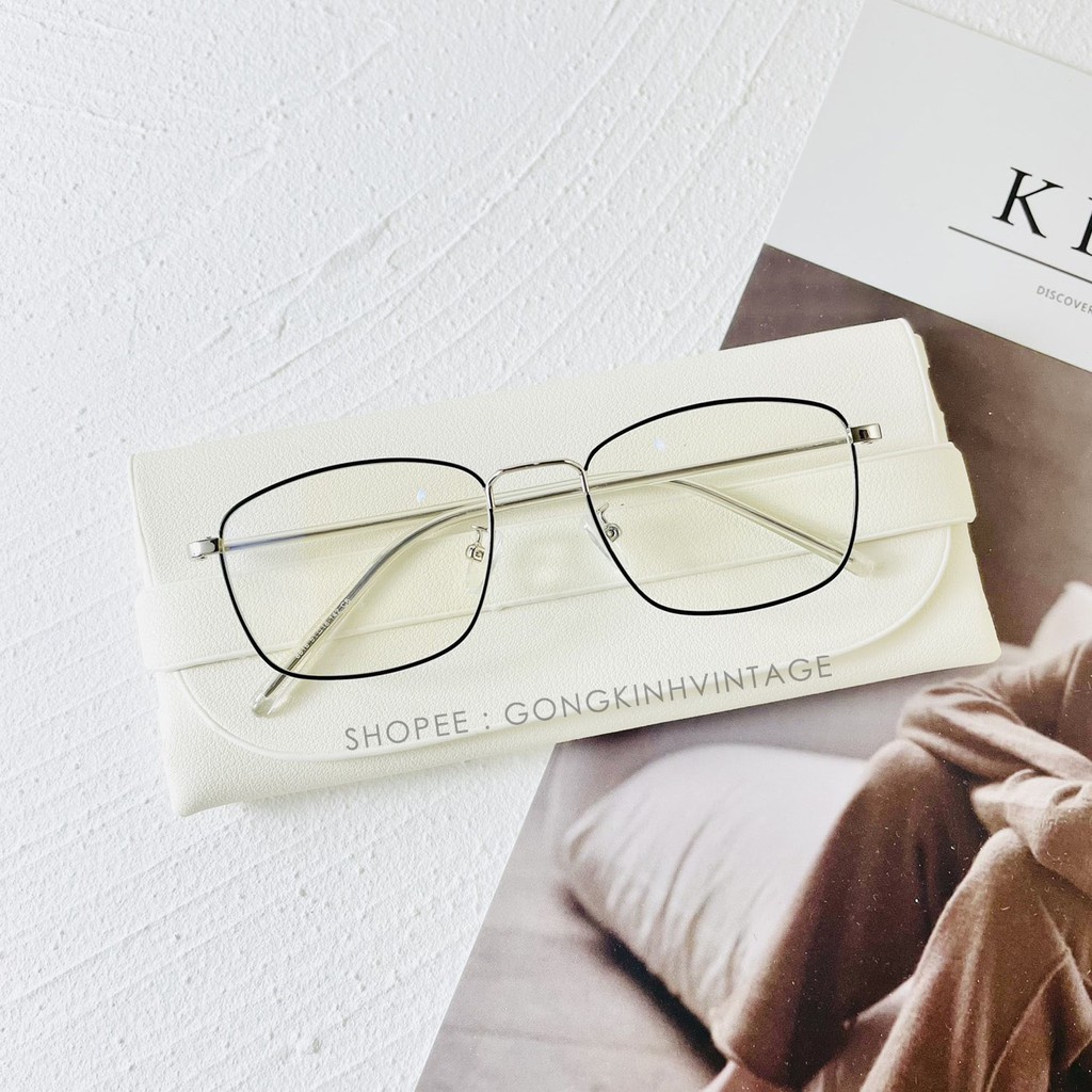 Gọng kính cận nữ , kim loại mảnh dáng vuông Fiveminutes 8818 nhiều màu siêu xinh | BigBuy360 - bigbuy360.vn