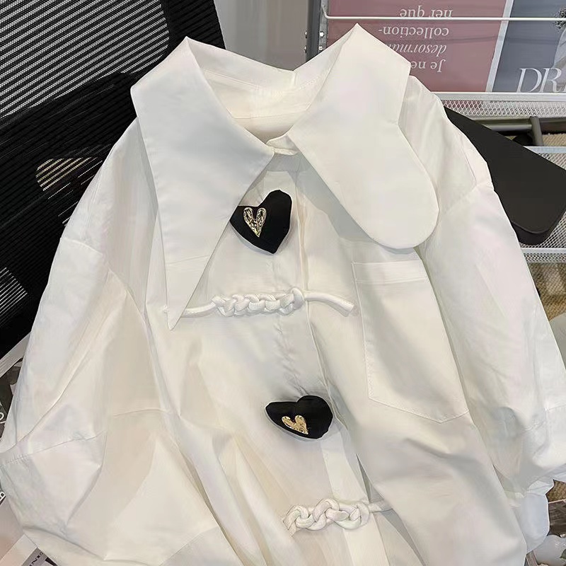 Áo Sơ Mi Nữ Tay Dài Dáng Rộng Phong Cách Hàn Quốc Thời Trang