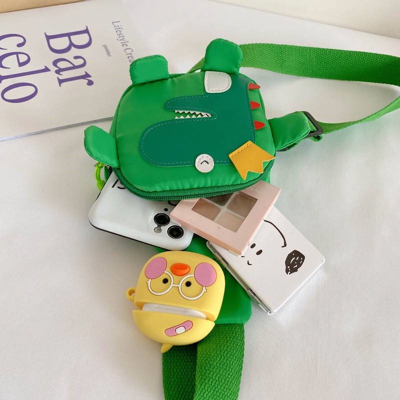 Túi Đeo Chéo Ngực Hình Khủng Long Dễ Thương Cho Bé