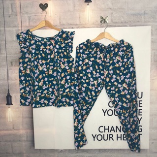 Đồ bộ mặc nhà F21 - VNXK ( dài )