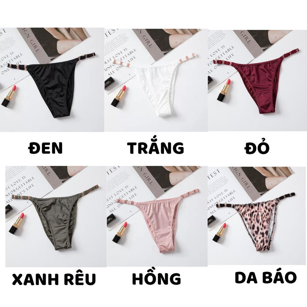 Quần Lọt Khe Nữ - Quần Lót Lọt Khe Nữ Cao Cấp Sexy Cạp phối chữ V cá tính gợi cảm mã BT11