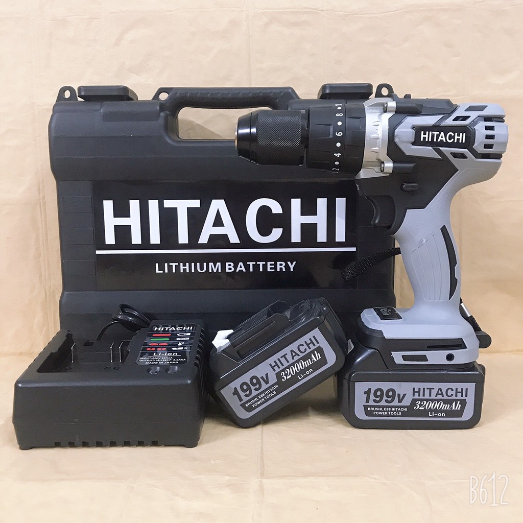 Máy Khoan Pin HITACHI 199V, 2 PIN, KHÔNG CHỔI THAN