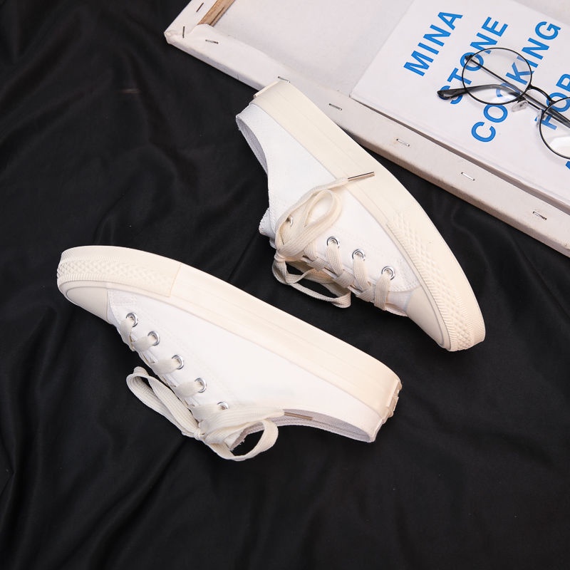 Giày thể thao hở gót vải canvas tùy chọn màu sắc thời trang cho nam và nữ