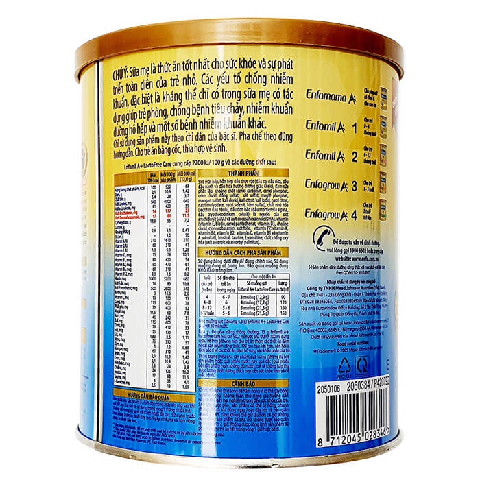 Sữa Bột Enfamil a+ LactoFree Hộp 400g (Cho Trẻ Tiêu Chảy)