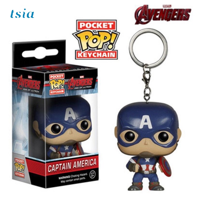 Móc Khóa Gắn Mô Hình Nhân Vật Iron Man Captain America Batman Trong Avengers