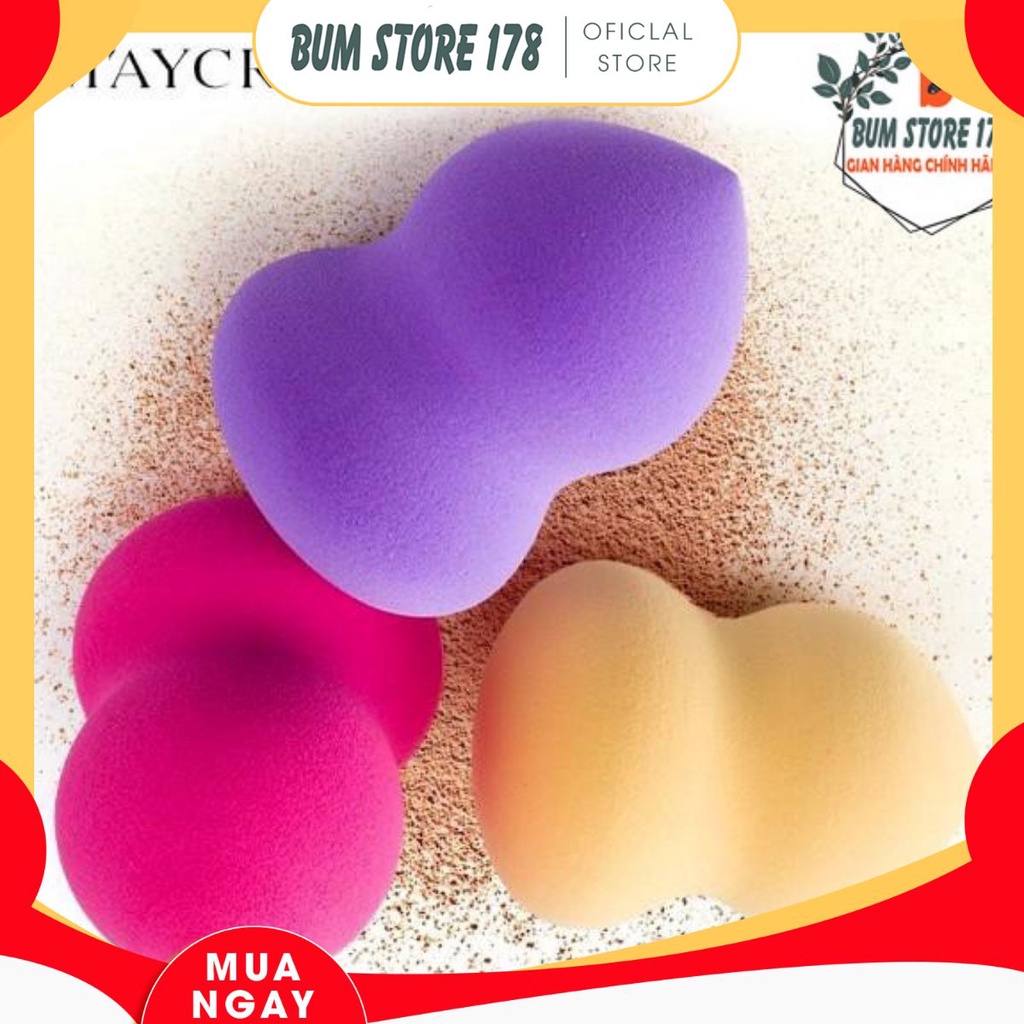 Mút Trang Điểm , Bông mút tán nền hồ lô - MAYCREATE
