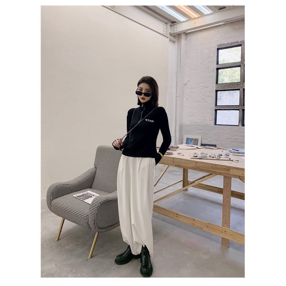 Áo Len Nữ Quảng Châu ELISA, Áo Len Dày Nữ Cổ Tròn Form Ôm Kiểu Dáng Ullzang Hàn Quốc | BigBuy360 - bigbuy360.vn