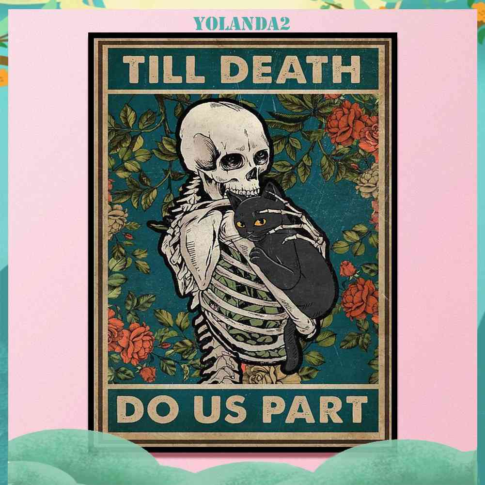 Tranh Thêu Chữ Thập Thủ Công Hình Mèo Đầu Lâu 11CT