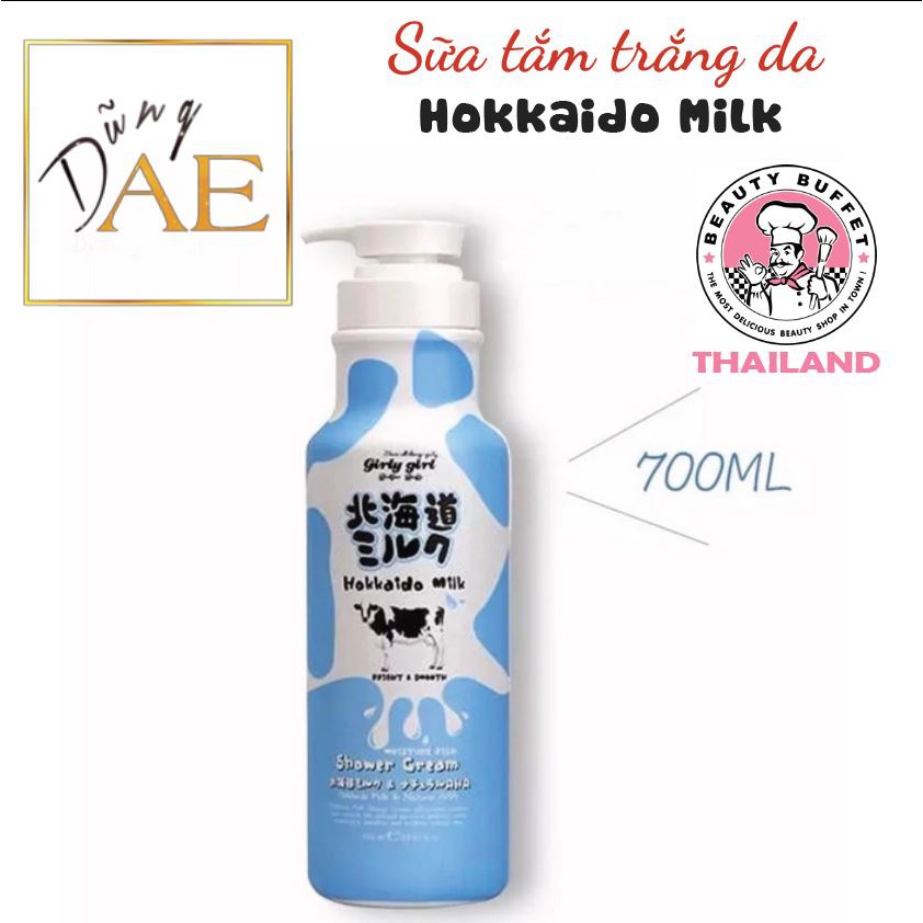 Sữa Tắm Trắng Da Hokkaido Milk Thái Lan 700mL