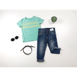 Set áo phông + quần jean HM cho bé [Hàng Authentic] - Ảnh thật