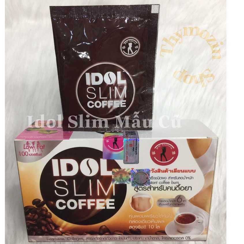 Cà phê Idol Slim Coffee Thái Lan -cà phê hòa tan dạng gói  (Hộp 10gói x 15g) -Thymozin405