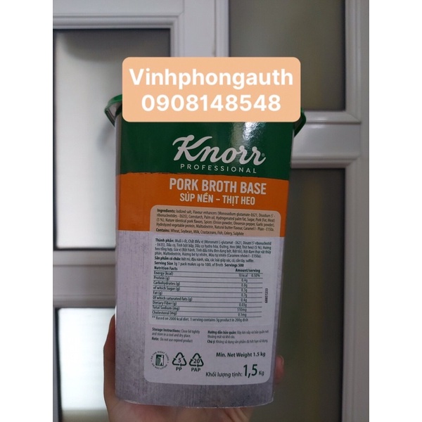 Súp Nền Thịt Heo Knorr 1.5kg