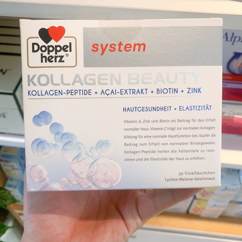 - Collagen BEAUTY KOLLAGEN Doppelherz Nội địa Đức 36 ống*25ml