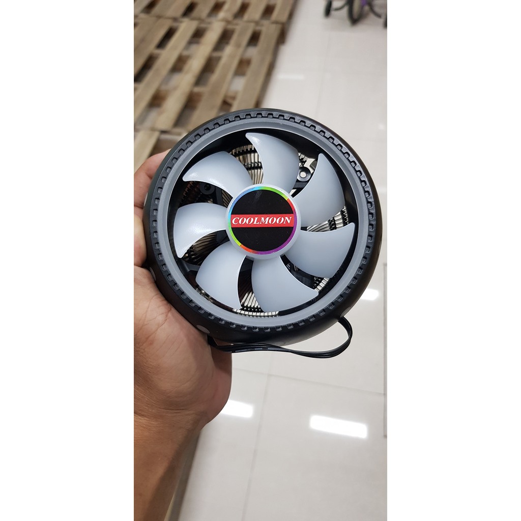 QUẠT TẢN NHIỆT CPU COOLMOON UFOX LED RGB