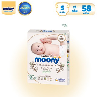 Bỉm nội địa Moony trắng natural NB63/S58/M48/L36/XL32 – có bán sỉ