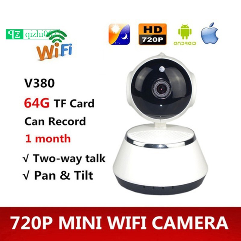 Camera Ip Wifi Không Dây Mini V380 App Hd 720p P2P