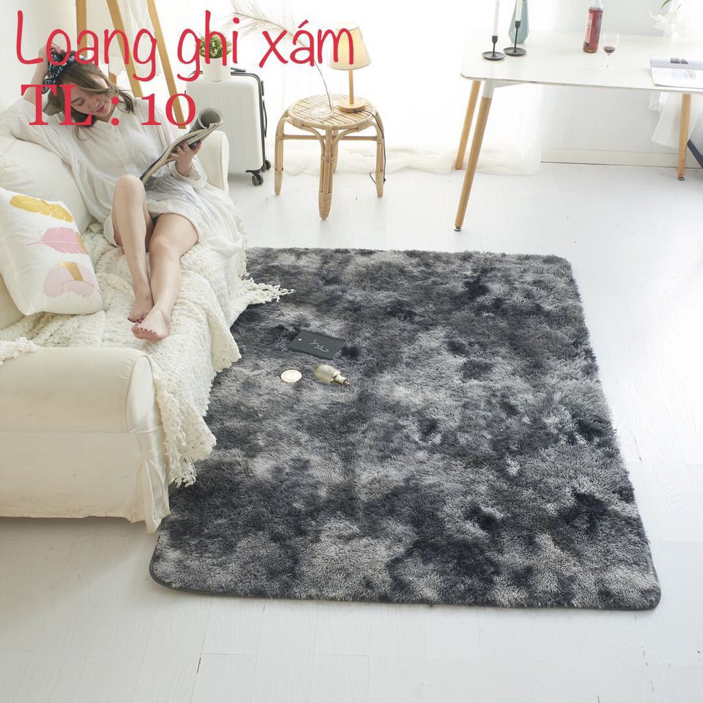 Thảm lông trải sàn mềm mượt trang trí nhà cửa, decor phòng sinh viên đủ kích thước