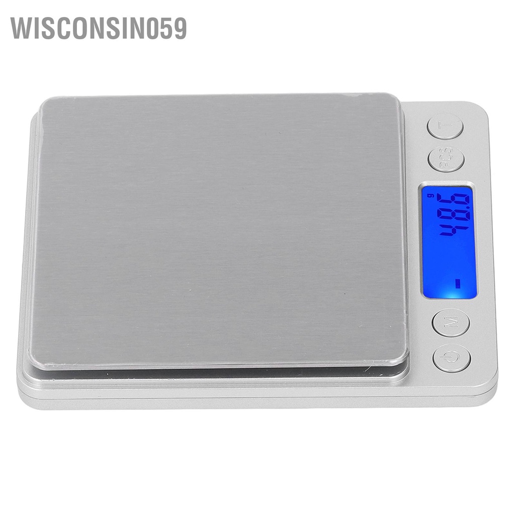 Wisconsin059 Cân thực phẩm 3kg Dung tích 0 1g Độ chính xác Màn hình kỹ thuật số Công cụ đo lường cho Bếp trà