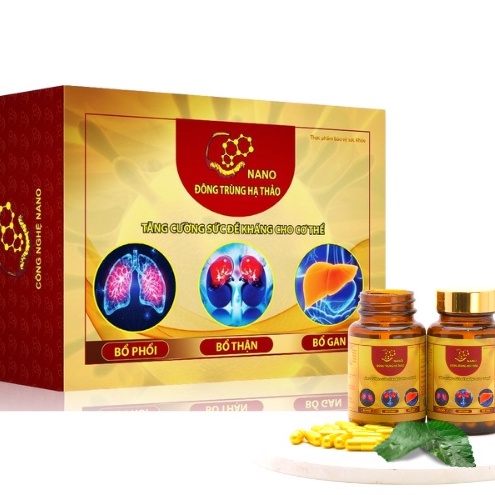 Đông trùng hạ thảo viên nang dạng nano siêu nhỏ giúp hỗ trợ cho 3 tạng hàng chính hãng công ty