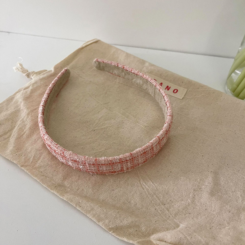 Băng Đô Cài Tóc Bản To Hoạ Tiết Sọc Ca Rô Nhiều Màu Sắc Cho Nữ