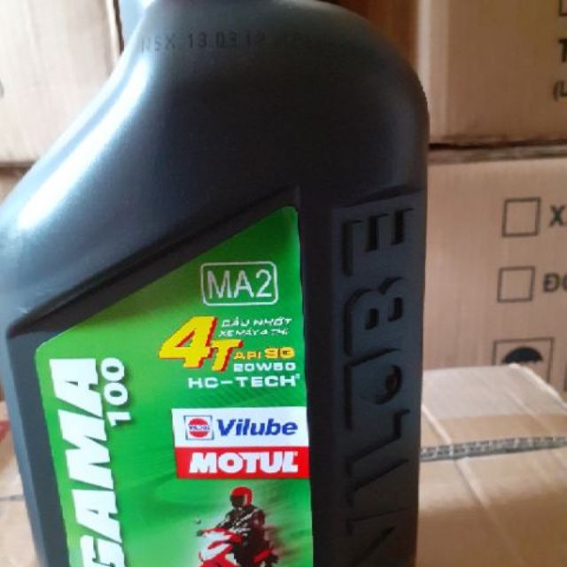 Dầu nhớt GAMA 100 dùng cho xe máy 4 thì  dung tích 0.8lít