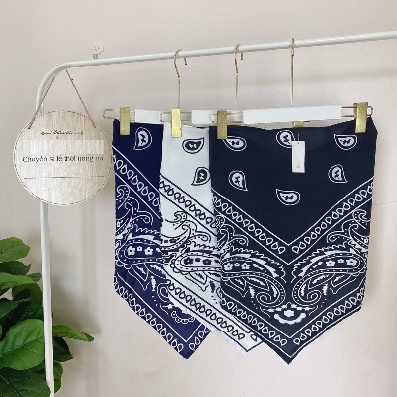 Áo Yếm 2 Dây Vải Lụa Lót Ngực Cao Cấp, Áo Bandana Thổ Cẩm Cột Nơ Nhiều Màu