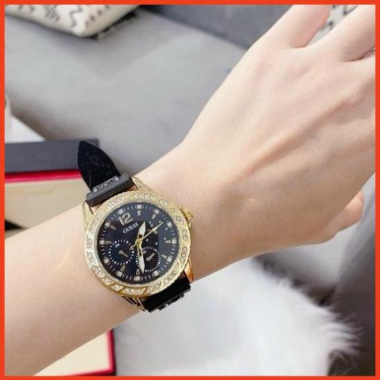 Đồng hồ nữ guess dây silicon bền đẹp, thiết kế sang trọng, trẻ trung, chống nước bảo hành 12 tháng