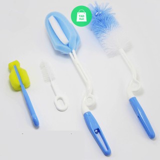 Bộ Cọ Rửa bình sữa và núm ti Moonbaby - 4 chi tiết tiện lợi cho mẹ