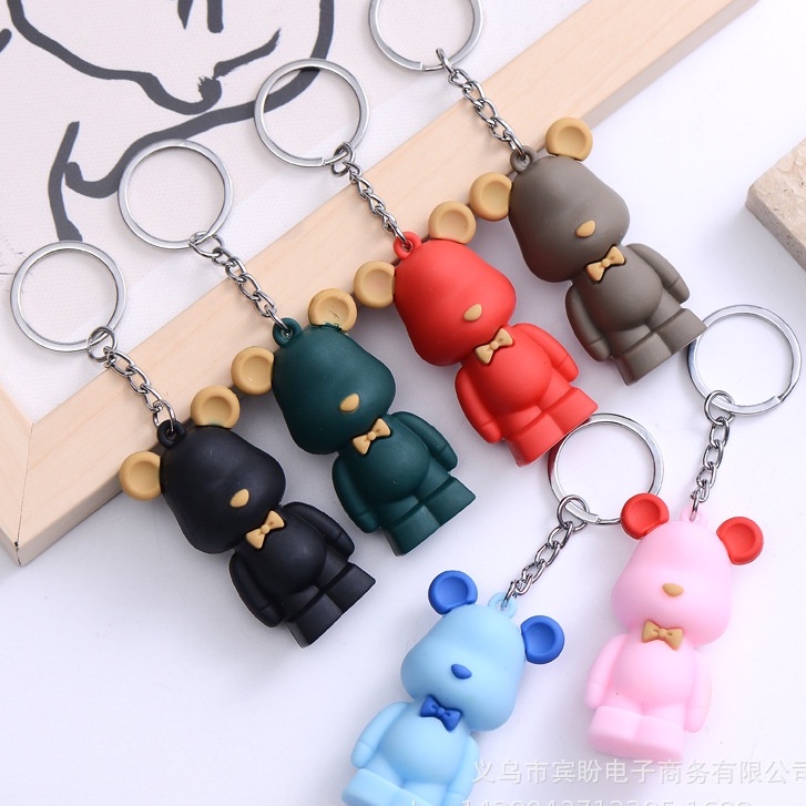 Móc chìa khóa hình gấu Disney pha lê nhiều màu tùy chọn dễ thương #mockhoa