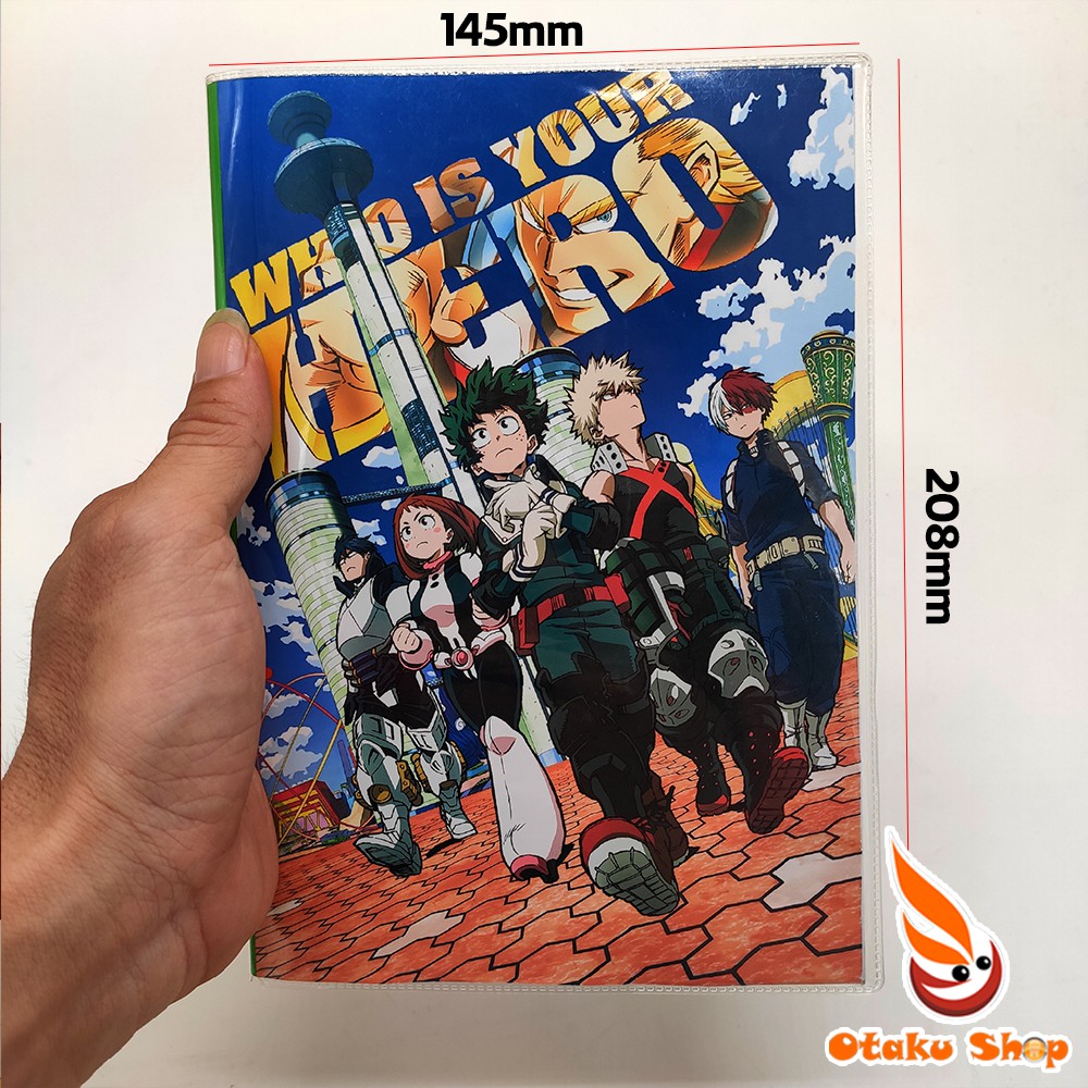 Sổ tay Anime One piece khổ A5 bìa in hình hoạt hình xinh xắn giấy dày có kẻ sọc 120 trang chuyên dành cho Otaku