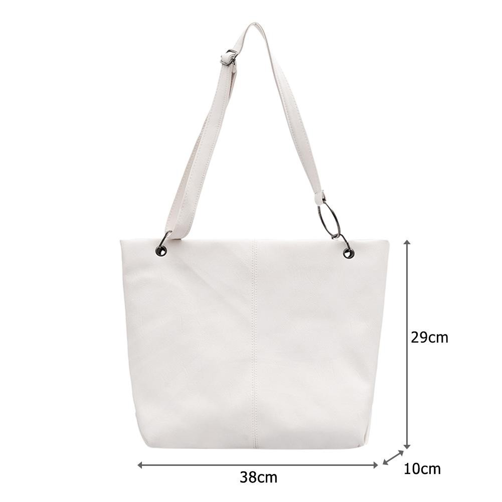 WALKAROUND Women Leather Shoulder Crossbody Bag Large Capacity Totes Travel Handbag /KT #4