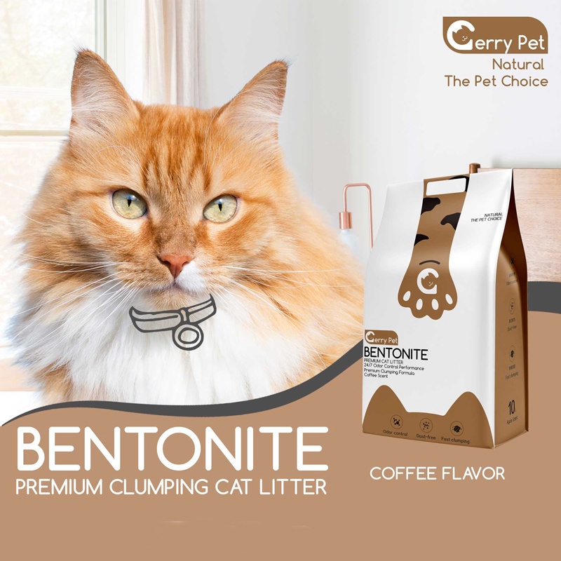 [GIÁ HỦY DIỆT] Cát Vệ Sinh Cho Mèo Gerry Pet Túi 15L Thấm Hút Triệt Để Không Bụi - Bobo Pet Shop Hà Nội